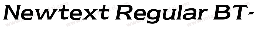 Newtext Regular BT字体转换